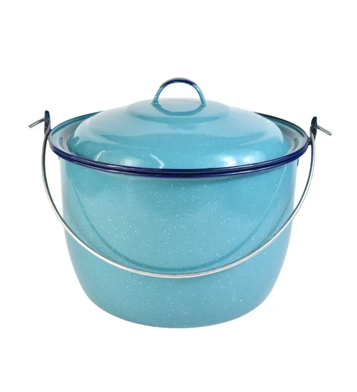 Olla Convexa Cinsa 24 cm – 8.1 L Azul Turquesa con Tapa