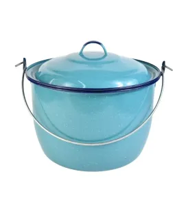 Olla Convexa Cinsa 24 cm – 8.1 L Azul Turquesa con Tapa