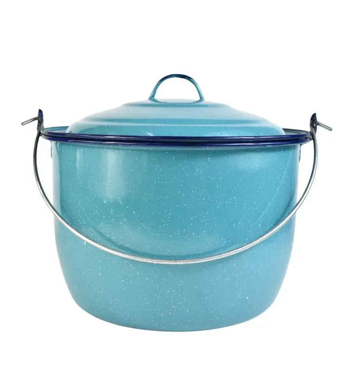 Olla Convexa Cinsa 24 cm – 8.1 L Azul Turquesa con Tapa