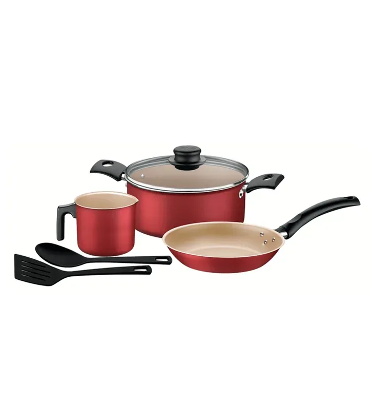 Batería de Cocina Tramontina Turim Roja 31 Piezas – Modelo 32200/742