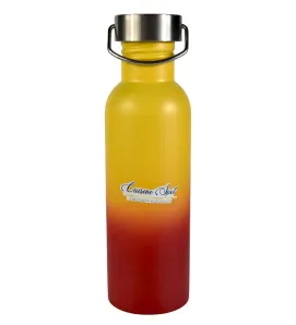 Botella de Agua Aluminio Metalizada con Tapa y Asa para Deportes