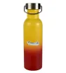 Botella de Agua Aluminio Metalizada con Tapa y Asa para Deportes