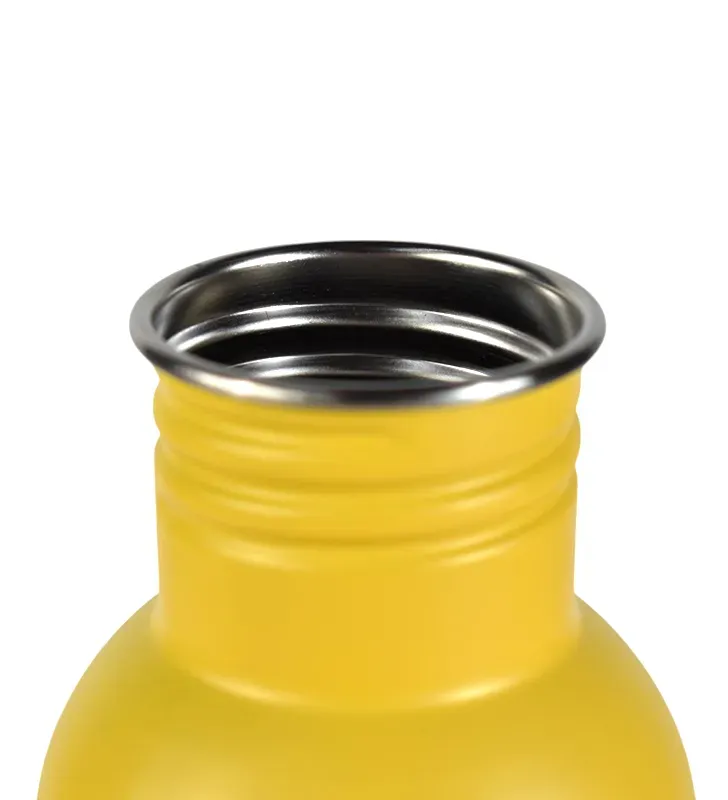 Botella de Agua Aluminio Metalizada con Tapa y Asa para Deportes