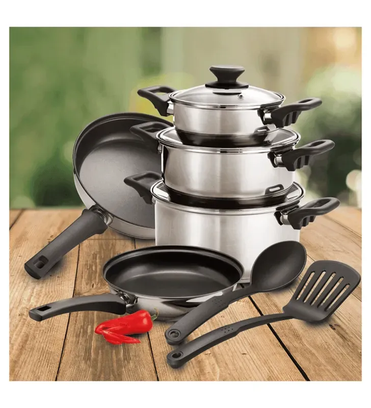 BATERIA ACERO INOX 10PZ-32300-409 -Tramontina