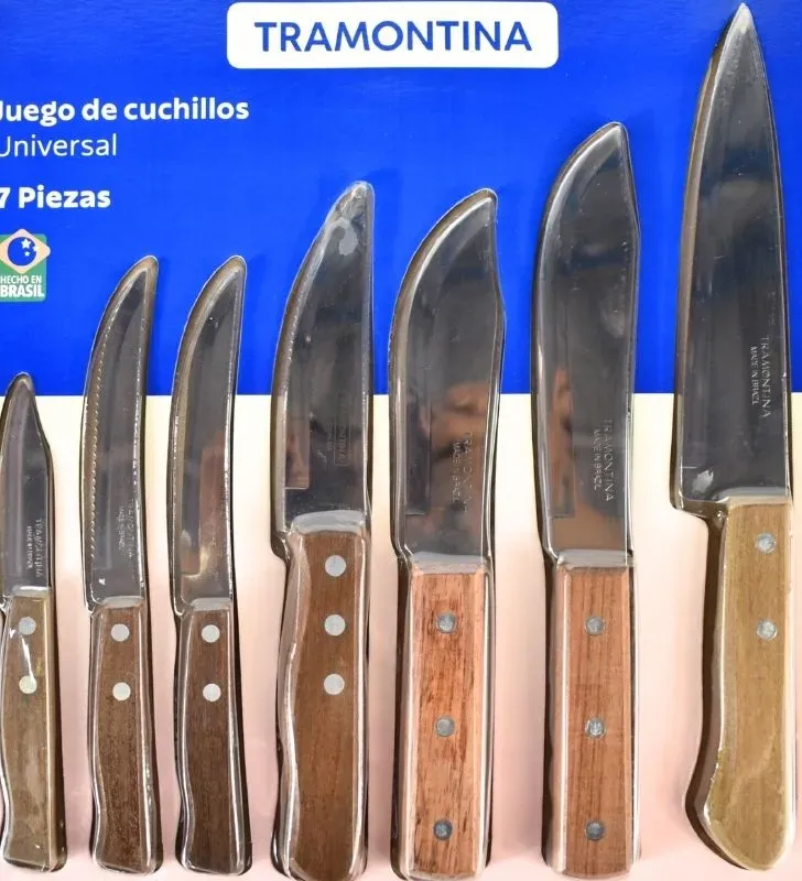 BLISTER 7 CUCHILLOS MADERA-32300/012