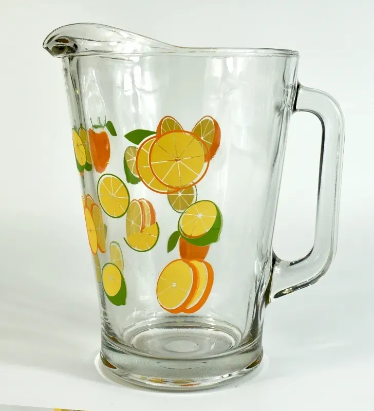 Jarra Crisa 3800 “Dec Naranjas” 1.78 L – Vidrio Estampado
