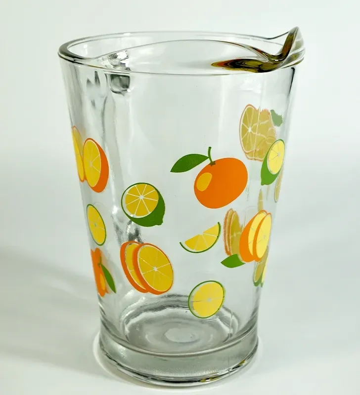 Jarra Crisa 3800 “Dec Naranjas” 1.78 L – Vidrio Estampado