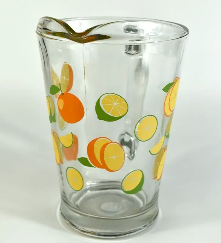 Jarra Crisa 3800 “Dec Naranjas” 1.78 L – Vidrio Estampado