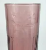 Vaso Crisa 310 ml morado con diseño de flor