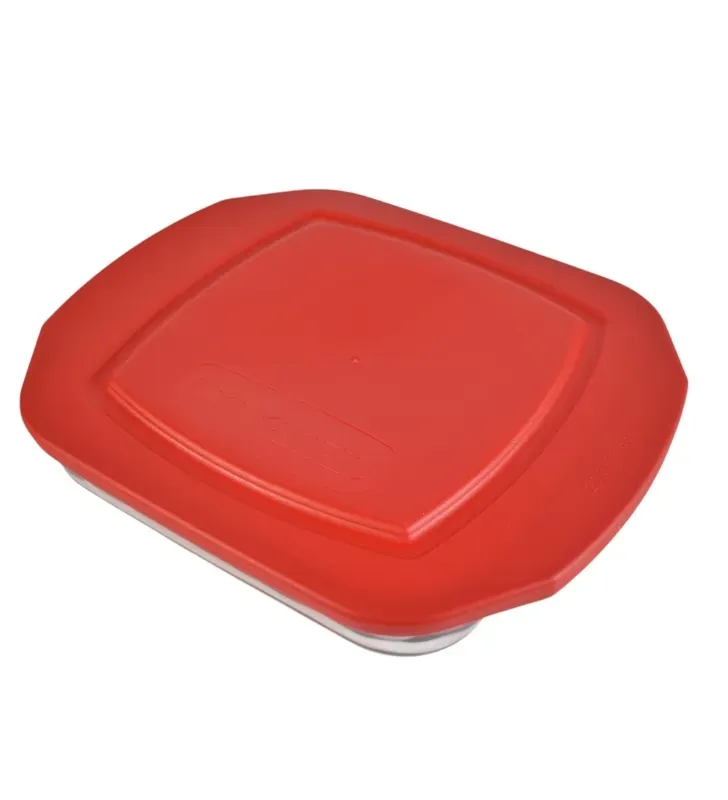 Refractario Cuadrado con Tapa B300 Pyr-O-Rey 0434 – 1.6L