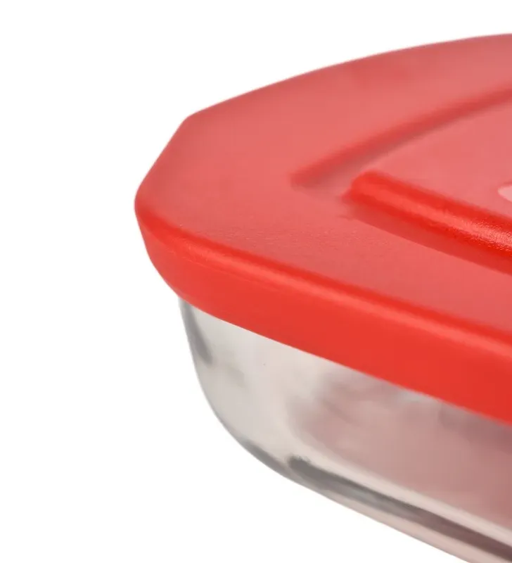 Refractario Cuadrado con Tapa B300 Pyr-O-Rey 0434 – 1.6L
