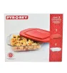 Refractario Cuadrado con Tapa B300 Pyr-O-Rey 0434 – 1.6L