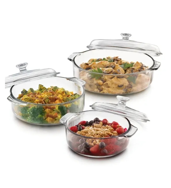 Juego de Cacerolas con Tapa B437 Pyr-O-Rey 0453 – 3 Piezas