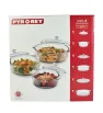 Juego de Cacerolas con Tapa B437 Pyr-O-Rey 0453 – 3 Piezas