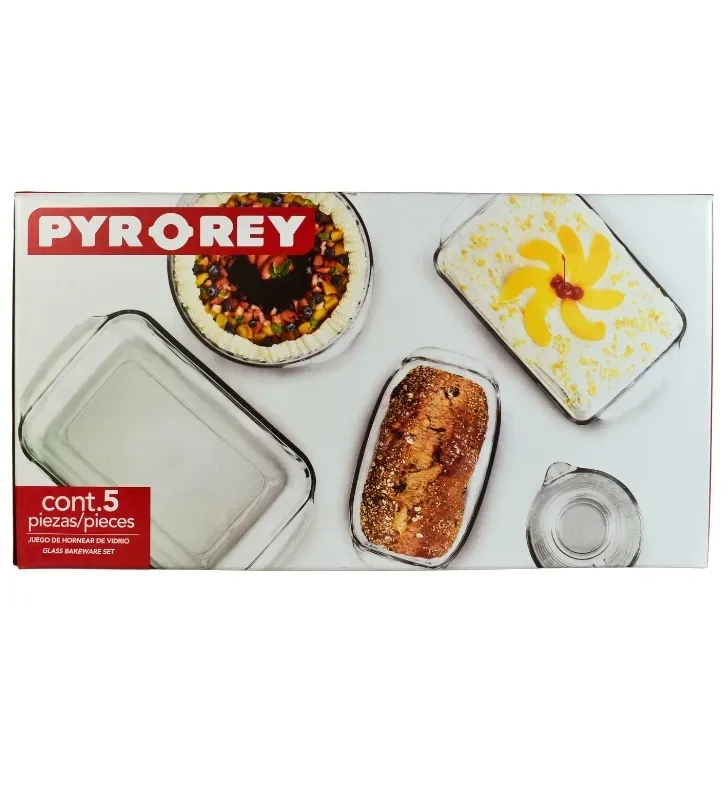 Combo 5 Piezas para Hornear  Pyr-O-Rey – Vidrio Templado