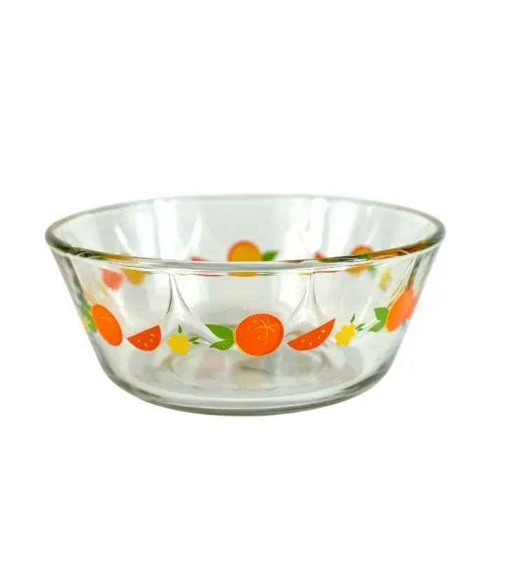 Tazón Arcos Naranjas Crisa 5863 – Vidrio, 848 ml