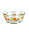 Tazón Arcos Naranjas Crisa 5863 – Vidrio, 848 ml