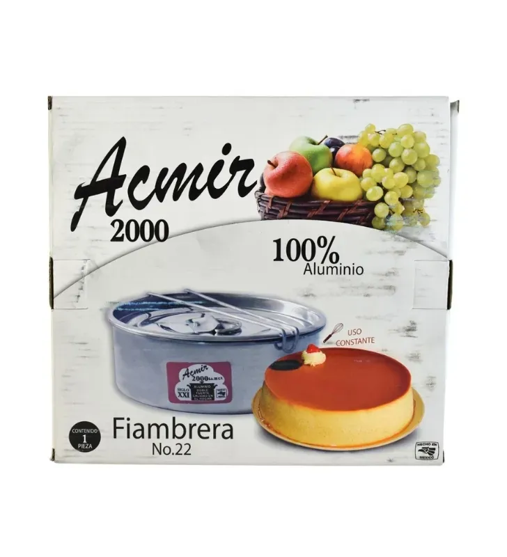 Fiambrera Núm. 22 para Hacer Flan | Ideal para Postres al Baño María -ACMIR 2000