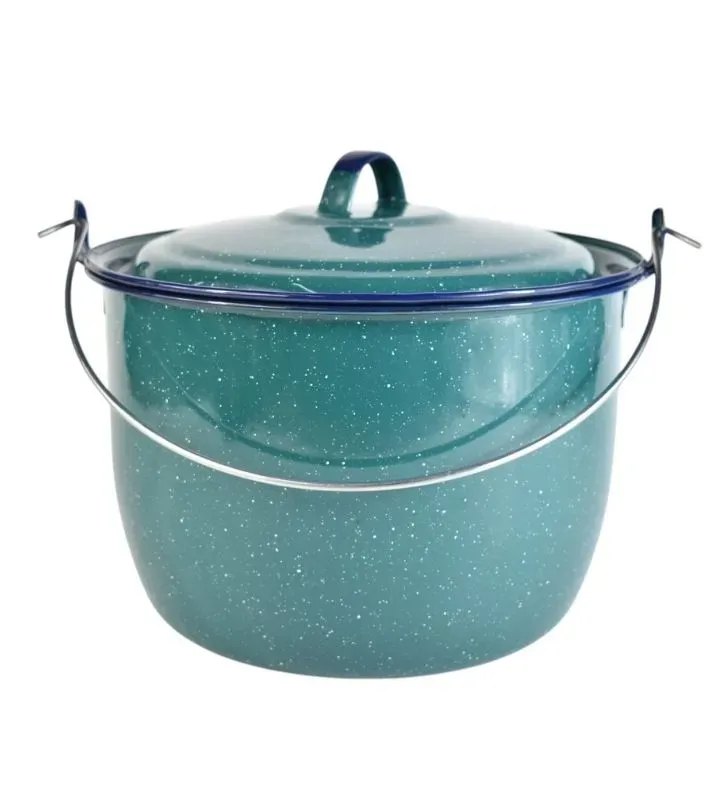 OLLA CONVEXA 22 CON TAPA VERDE AQUA JASP FILO AZUL