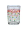 Vaso Cafetero Florecitas BBH 9328 – 260 ml, Vidrio Floral (Crisa)