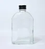 Botella de Cristal con Tapa Negra – Cuadrada y Hermética Cuisine Spot