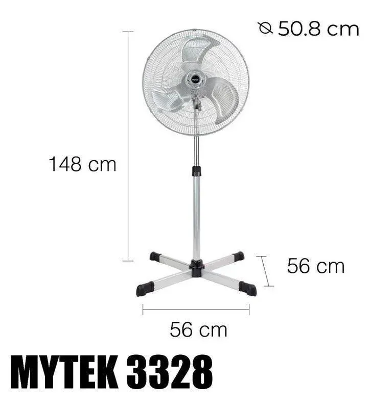 3328K1 VENTILADOR PEDESTAL 20" INDUSTRIAL-MYTEK
