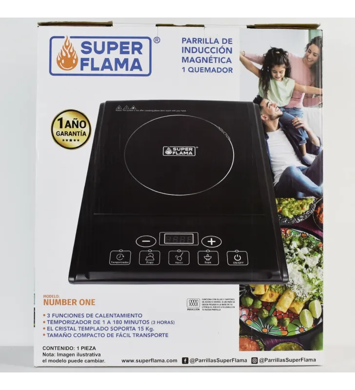 NUMBER ONE PARRILLA DE INDUCCION-SUPER FLAMA