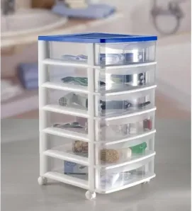Cajonera con ruedas 6 cajones – Plástico compacto
