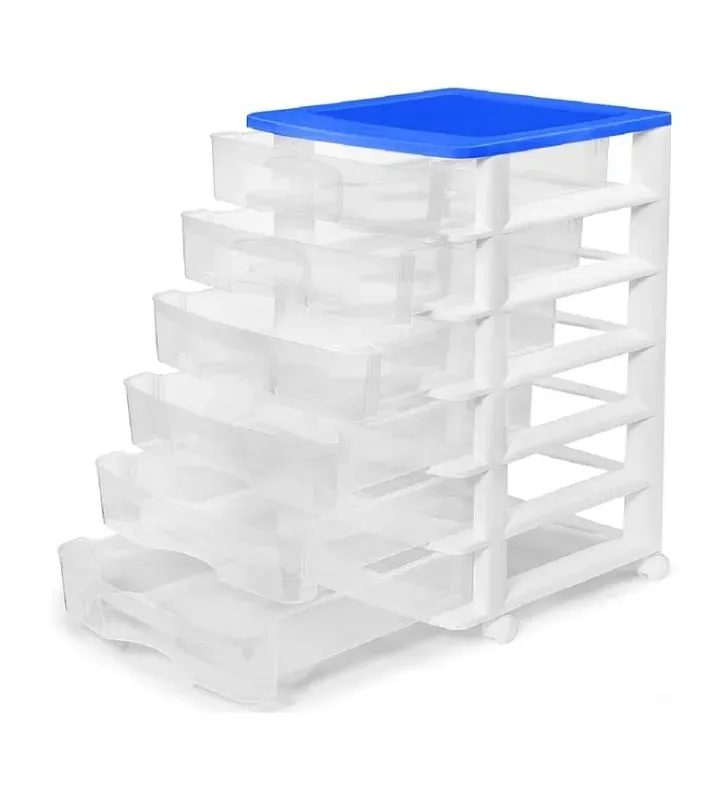 Cajonera con ruedas 6 cajones – Plástico compacto