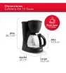 Cafetera Eléctrica RCA RC-CAF2 – 12 tazas, 700 W, antiderroche