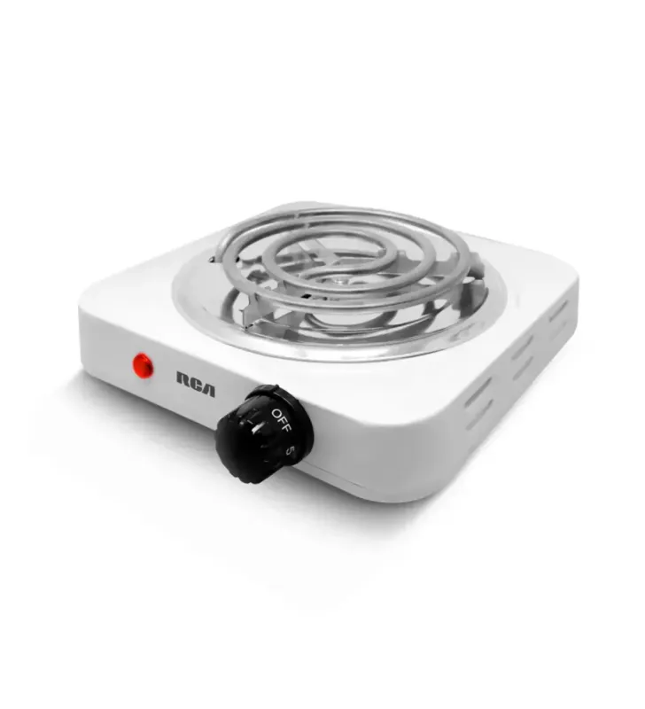 Parrilla Eléctrica de Espiral RCA RC1000A – 1000 W, 16 cm, Control de Temperatura Ajustable