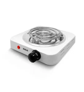 Parrilla Eléctrica de Espiral RCA RC1000A – 1000 W, 16 cm, Control de Temperatura Ajustable