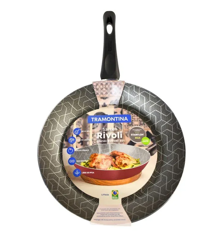 Sartén Tramontina Rivoli 28 cm – Aluminio Starflon Max