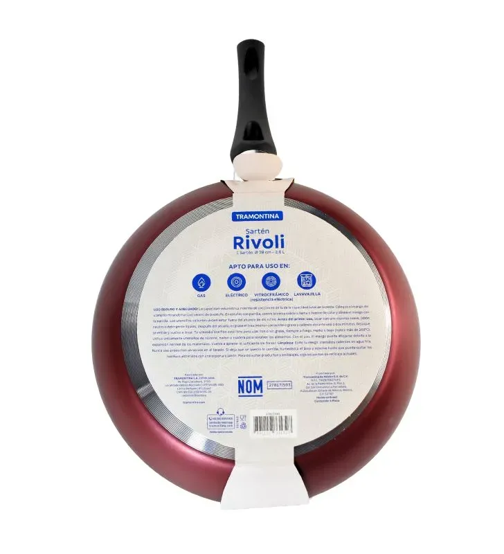 Sartén Tramontina Rivoli 28 cm – Aluminio Starflon Max