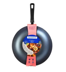 Sartén Tramontina Honda 28 cm – Aluminio Azul con Revestimiento Antiadherente