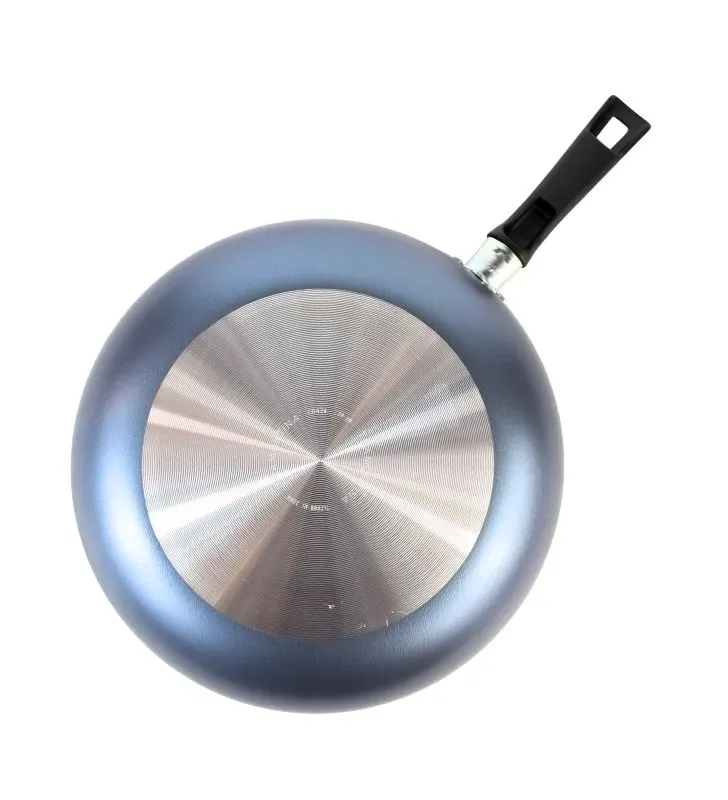 Sartén Tramontina Honda 28 cm – Aluminio Azul con Revestimiento Antiadherente
