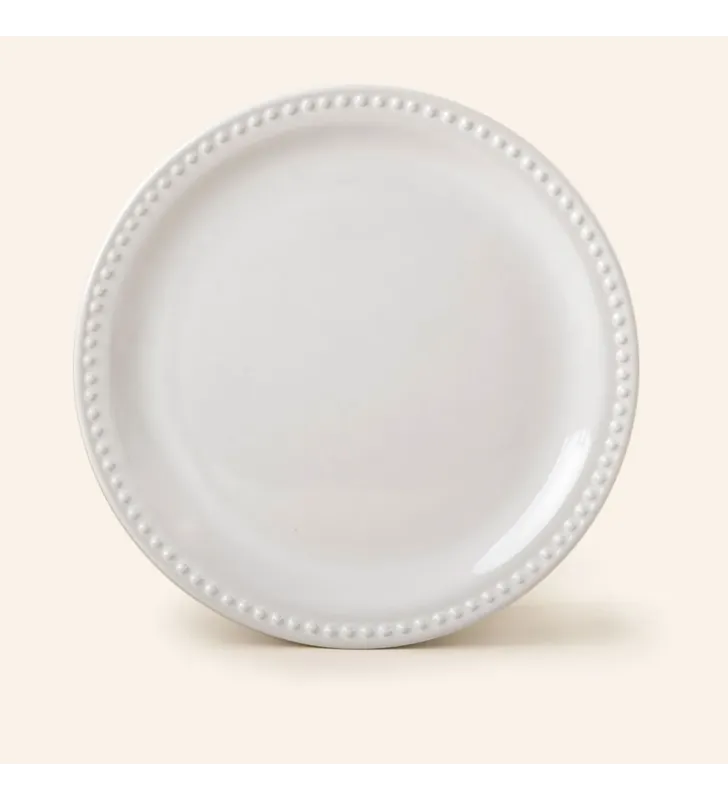 Plato Trinche Santa Anita Emboss Mauve Redondo Opaco – Elegante y Resistente