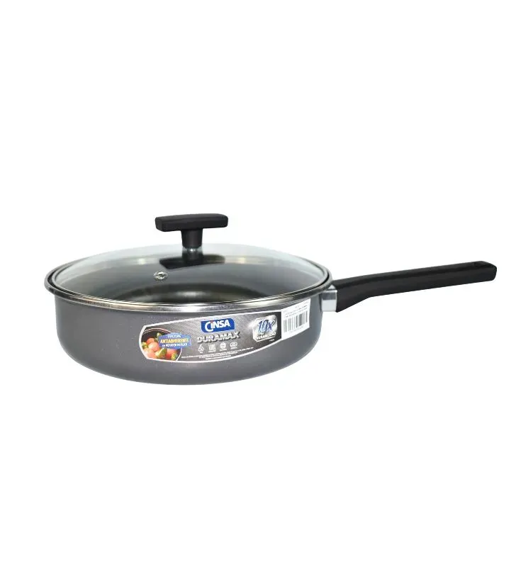 Freidora Cinsa Euro 24 Duramax Negra – Antiadherente y Resistente