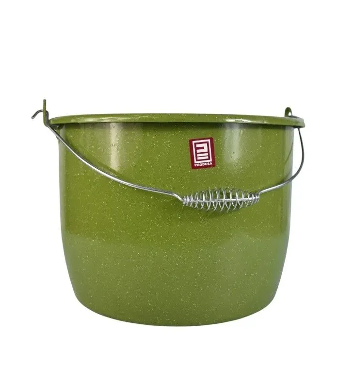 Olla No. 30 Prodesa Verde Jaspeado sin tapa – Resistente y de Gran Capacidad