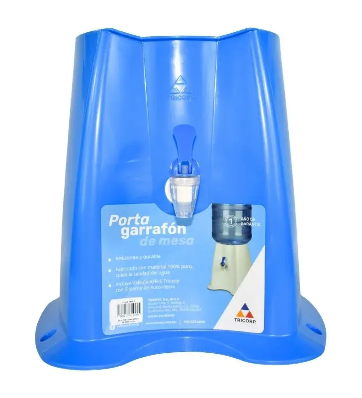 Portagarrafón de Mesa Azul Tricorp 9455-2 – Resistente y Compacto