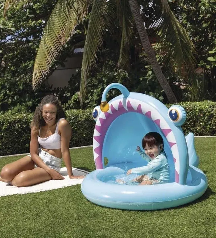 Salvavidas Infantil Intex 58419NP – Figura Tiburón Seguro y Divertido