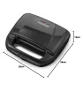 Waflera 4 Rebanadas Black+Decker WM120B – Rápida y Segura