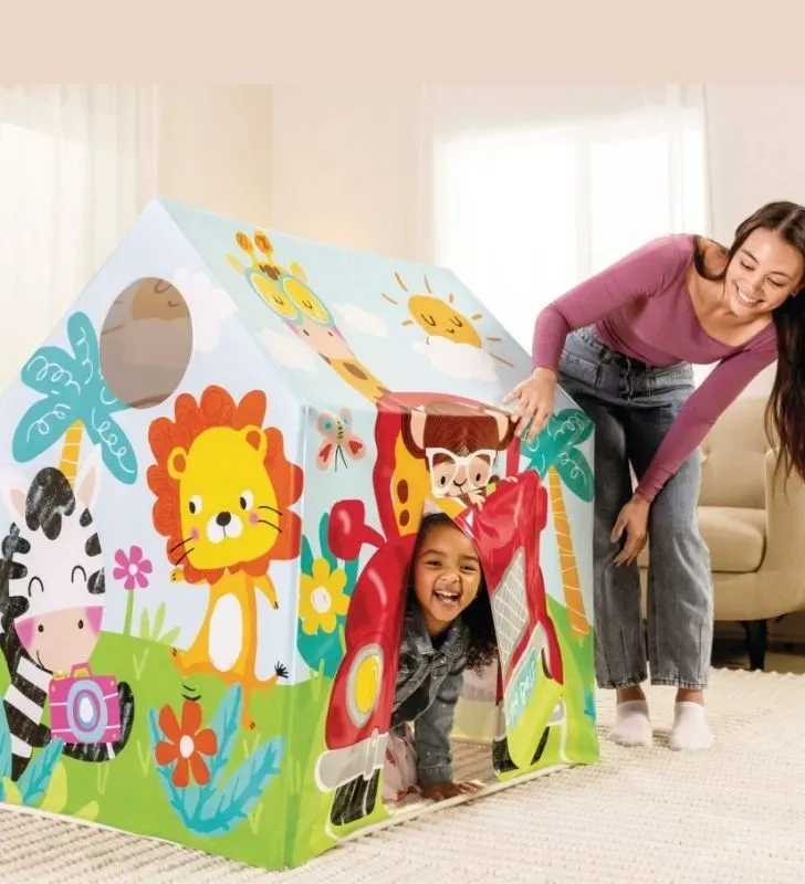 Casita Infantil de Tela Jungla Intex – Diversión Segura y Colorida para Niños
