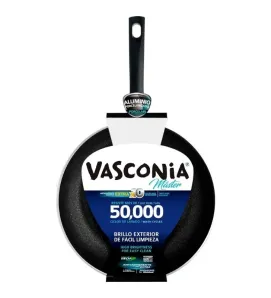 Sartén Vasconia 26 cm aluminio porcelanizado negro