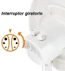 Ventilador pedestal Mytek 16” 3 velocidades 3197
