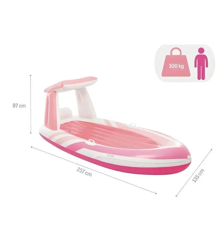 57804EU SALVAVIDAS FIG, BARCO INTEX/ Barco rosa para adulto