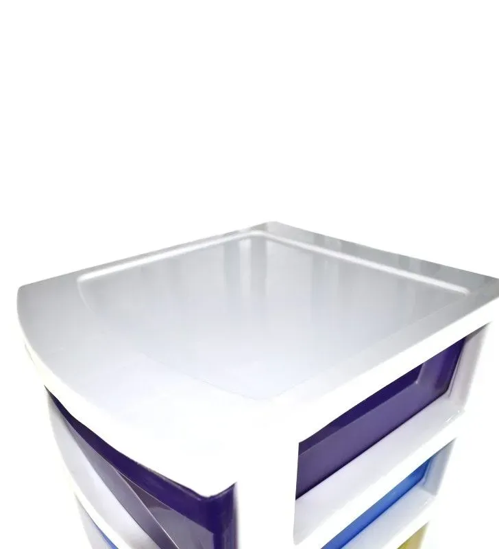 CAJONERA MEDIANA COLORES 5 NIVELES multicolor | Organizador resistente