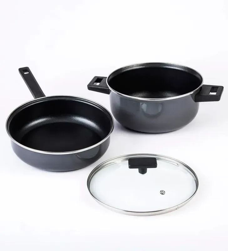 CINSA Duramax 13 Piezas – Antiadherente con Tapas de Vidrio