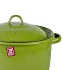 Olla Recta Prodesa No. 26 Verde Jaspeado – Peltre con Tapa