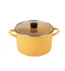 Olla Recta 20 cm Praktica Amarillo Cinsa – Resistente y Práctica